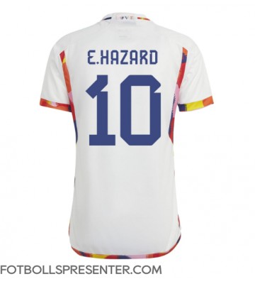 Belgien Eden Hazard #10 Borta Matchtröja VM 2022 Kortärmad